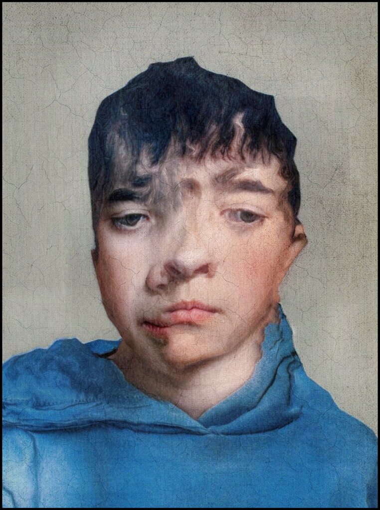 Boy With Blue Hoodied