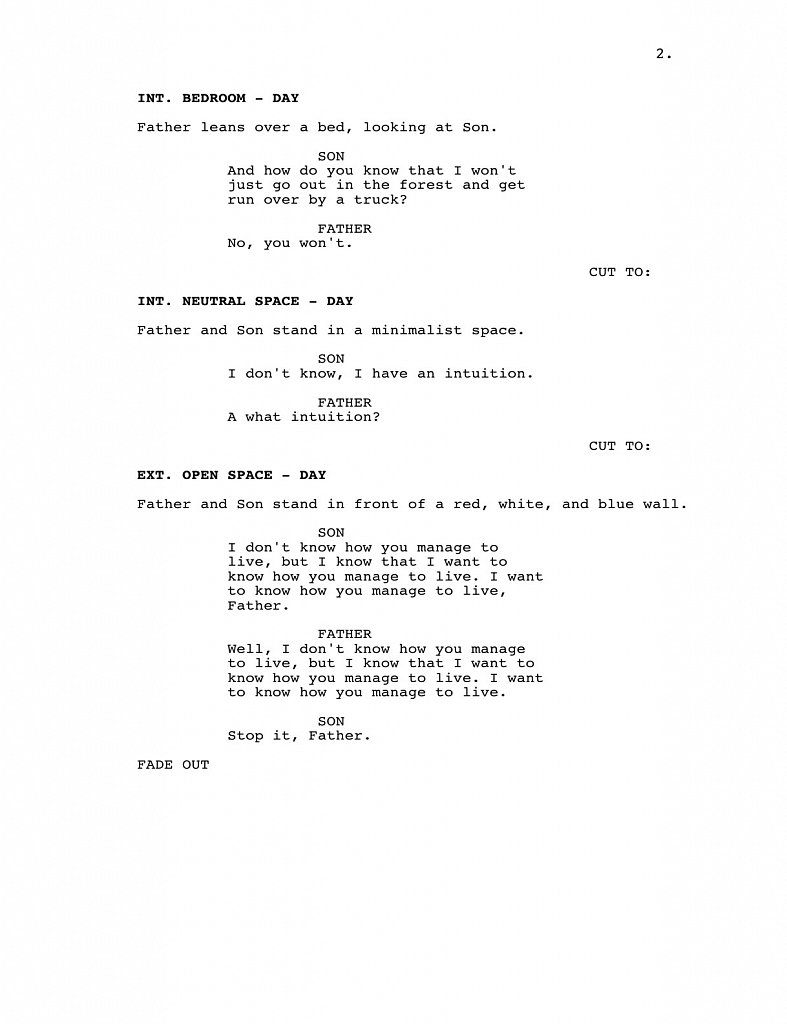 Page 2 - Screenplay Sequence